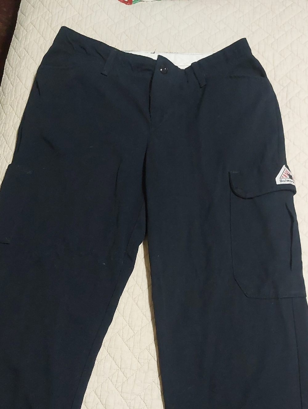Women's FR Navy Cargo Pants with Side Pockets